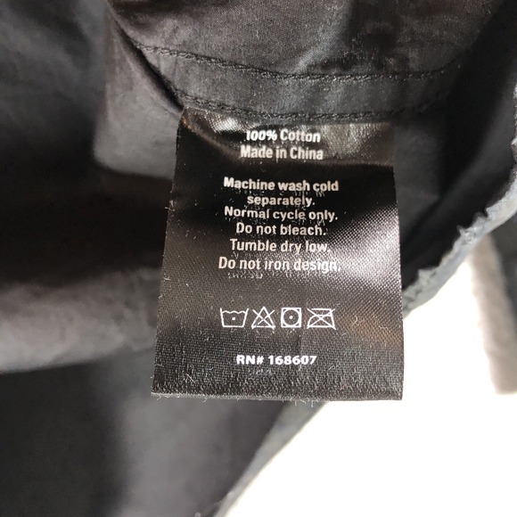 Liquid Death Shirt Mens Extra Large Black AOP Logo Long Sleeve Button Up Thirst - Picture 8 of 15